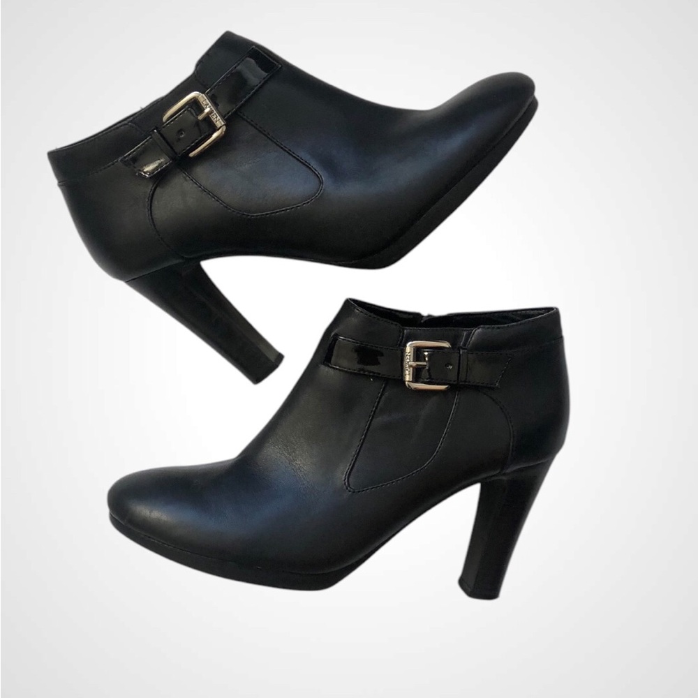 Lauren Ralph Lauren Maleah Women’s Black Leather High Heeled Booties